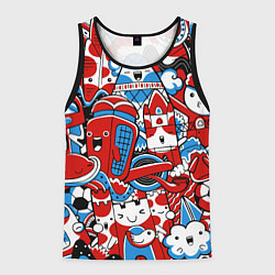 Майка-безрукавка мужская Старая добрая Англия, цвет: 3D-черный