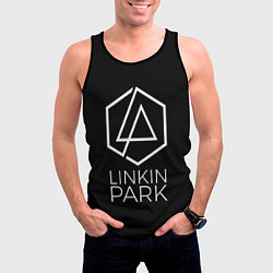 Майка-безрукавка мужская Linkin Park текст песни In the End, цвет: 3D-черный — фото 2