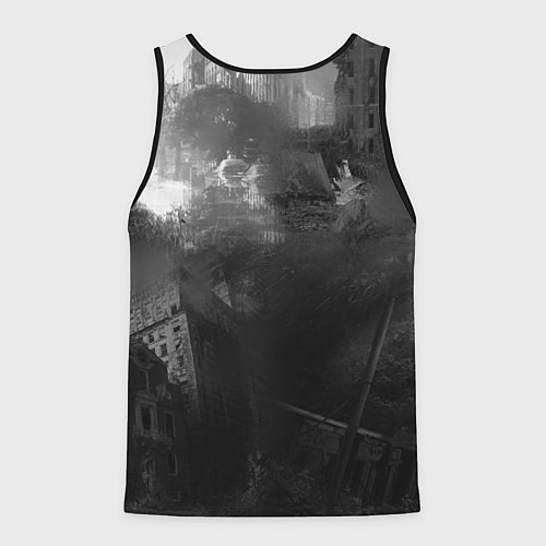 Мужская майка без рукавов TV series The last of us / 3D-Черный – фото 2