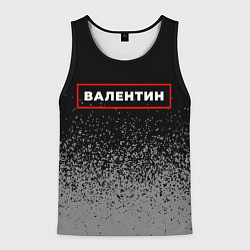 Мужская майка без рукавов Валентин - в красной рамке на темном