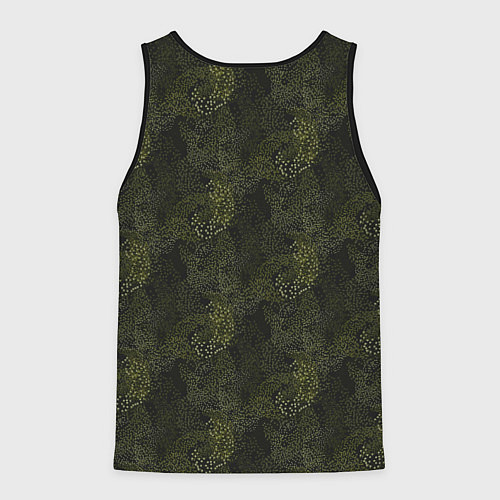 Мужская майка без рукавов Русский медведь камулфяж / 3D-Черный – фото 2