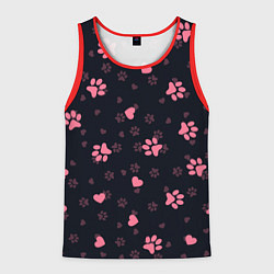 Мужская майка без рукавов Лапки котиков