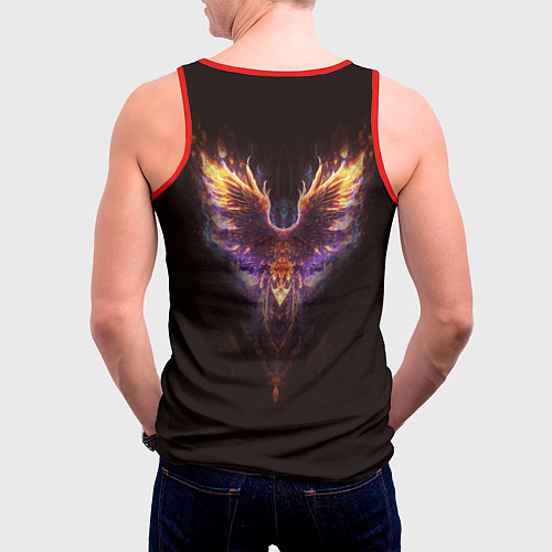 Мужская майка без рукавов Алый Феникс / 3D-Красный – фото 4