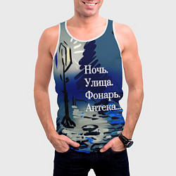 Майка-безрукавка мужская Строки Блока, цвет: 3D-белый — фото 2