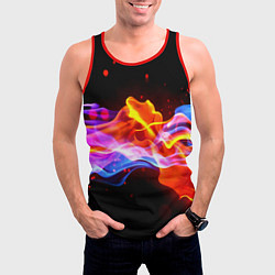 Майка-безрукавка мужская Битвы огней волны, цвет: 3D-красный — фото 2