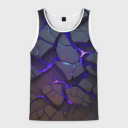 Мужская майка без рукавов Светящаяся неоновая лава