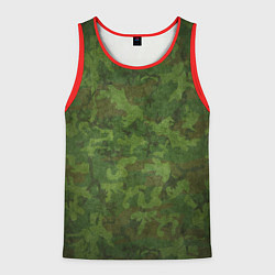 Майка-безрукавка мужская Камуфляж хаки, цвет: 3D-красный