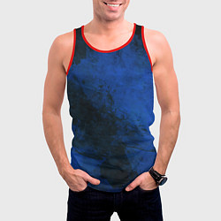 Майка-безрукавка мужская Синий дым, цвет: 3D-красный — фото 2