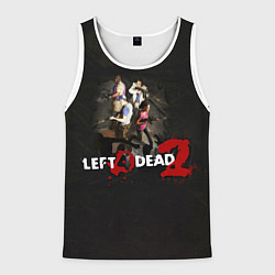 Майка-безрукавка мужская Left 4 dead 2 команда, цвет: 3D-белый