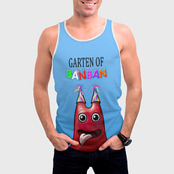 Майка-безрукавка мужская Банбан, цвет: 3D-белый — фото 2