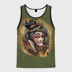 Майка-безрукавка мужская Король обезьян Сунь Укун, цвет: 3D-черный
