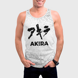 Майка-безрукавка мужская Akira с потертостями на светлом фоне, цвет: 3D-белый — фото 2