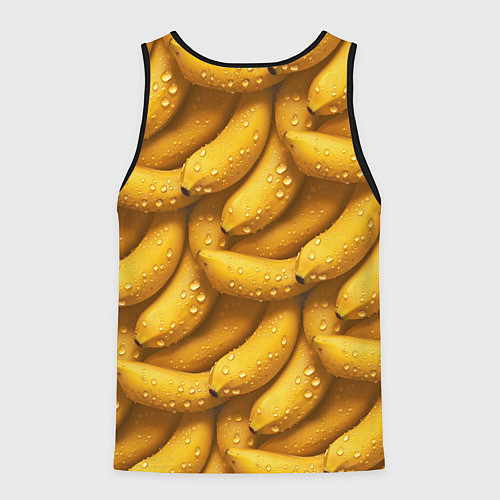 Мужская майка без рукавов Сочная текстура из бананов / 3D-Черный – фото 2