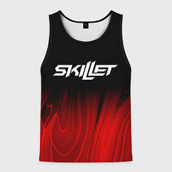 Мужская майка без рукавов Skillet red plasma