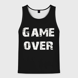 Майка-безрукавка мужская Игра окончена, цвет: 3D-черный