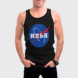 Майка-безрукавка мужская Илья Наса космос, цвет: 3D-черный — фото 2
