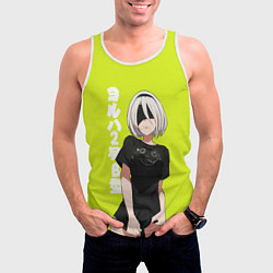 Майка-безрукавка мужская YoRHa 2-gou B-gata, цвет: 3D-белый — фото 2