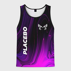 Майка-безрукавка мужская Placebo violet plasma, цвет: 3D-черный