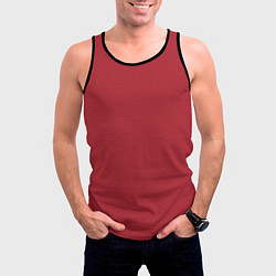 Майка-безрукавка мужская Красный тренд 2023, цвет: 3D-черный — фото 2