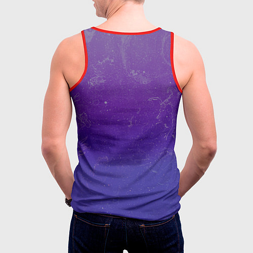 Мужская майка без рукавов Аста Хонкай Стар Рейл / 3D-Красный – фото 4