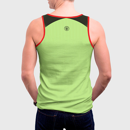 Мужская майка без рукавов Манчестер Сити форма 2223 третья / 3D-Красный – фото 4