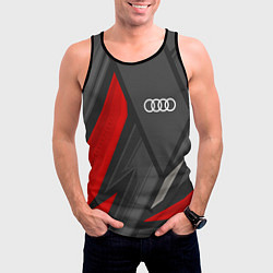 Майка-безрукавка мужская Audi sports racing, цвет: 3D-черный — фото 2