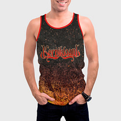 Майка-безрукавка мужская Korpiklaani fire, цвет: 3D-красный — фото 2