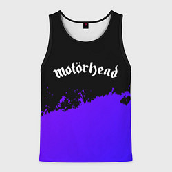 Мужская майка без рукавов Motorhead purple grunge