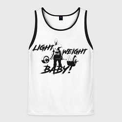 Майка-безрукавка мужская Light weight baby, цвет: 3D-черный