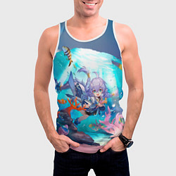 Майка-безрукавка мужская Байлу электрический тип, цвет: 3D-белый — фото 2