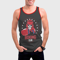 Майка-безрукавка мужская Boxing club - боксёр, цвет: 3D-красный — фото 2