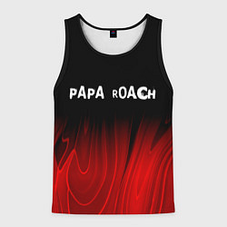 Мужская майка без рукавов Papa Roach red plasma