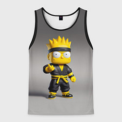 Майка-безрукавка мужская Bart Simpson - ninja - Japan, цвет: 3D-черный