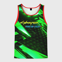 Мужская майка без рукавов Cyberpunk 2077 phantom liberty neon green