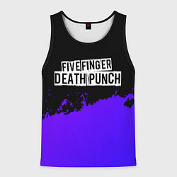 Мужская майка без рукавов Five Finger Death Punch purple grunge