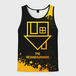 Майка-безрукавка мужская The Neighbourhood - gold gradient, цвет: 3D-черный