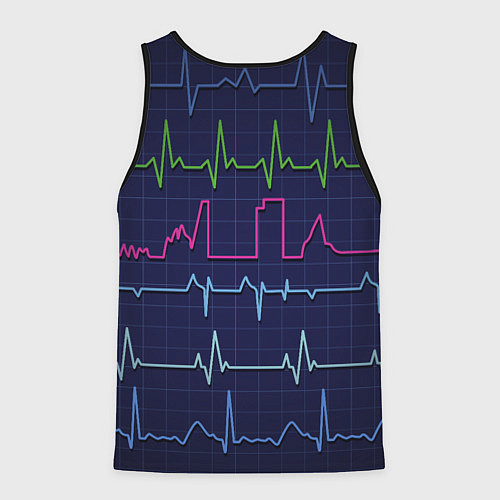 Мужская майка без рукавов Color pulse / 3D-Черный – фото 2