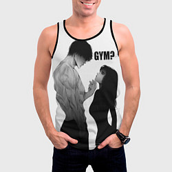 Майка-безрукавка мужская Gym?, цвет: 3D-черный — фото 2