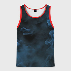 Майка-безрукавка мужская Синий туман текстура от нейросети, цвет: 3D-красный