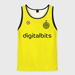 Майка-безрукавка мужская Лаутаро Мартинес Интер форма 2223 третья, цвет: 3D-черный