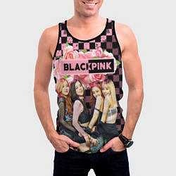 Майка-безрукавка мужская Blackpink - girls, цвет: 3D-черный — фото 2