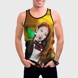 Майка-безрукавка мужская Blackpink Jennie Kim, цвет: 3D-черный — фото 2