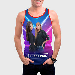 Майка-безрукавка мужская Blackpink neon, цвет: 3D-красный — фото 2