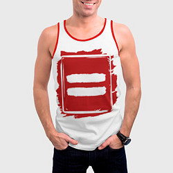 Майка-безрукавка мужская Ed Sheeran Equals, цвет: 3D-красный — фото 2