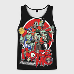 Майка-безрукавка мужская Zombie - Noize MC, цвет: 3D-черный