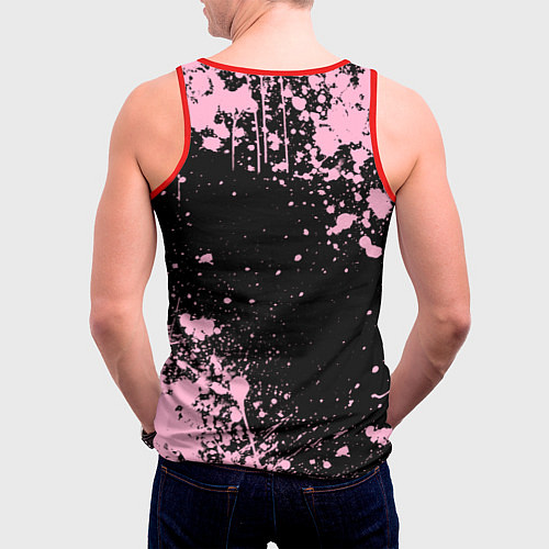 Мужская майка без рукавов Stray kids - pink maxident / 3D-Красный – фото 4