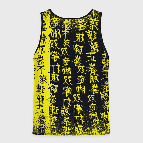 Мужская майка без рукавов Ребекка в куртке самурая - Киберпанк / 3D-Черный – фото 2