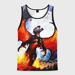Майка-безрукавка мужская Ария Феникс, цвет: 3D-черный
