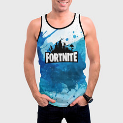 Майка-безрукавка мужская Fortnite Logo Paint, цвет: 3D-черный — фото 2