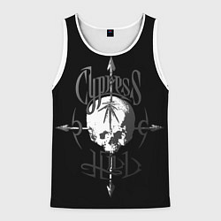 Майка-безрукавка мужская Cypress hill - arrows skull, цвет: 3D-белый